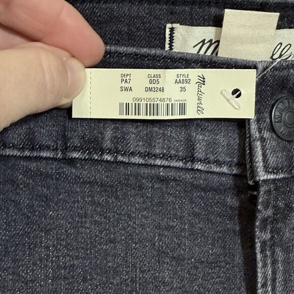 NEW Madewell The Perfect Vintage Crop Jean Summer Wash High Rise Jeans Womens 35 - Picture 4 of 14